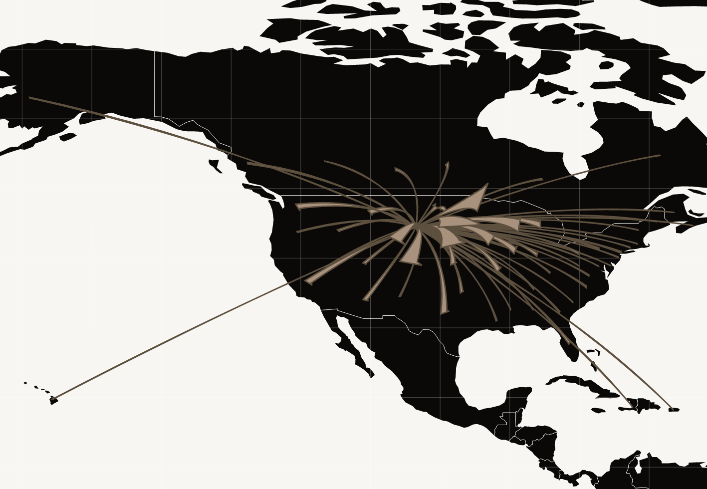 Dark Map of US
